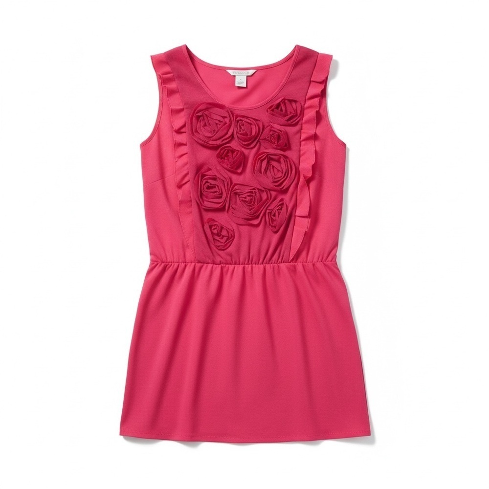 Esley Bold Pink floral mini dress size L
